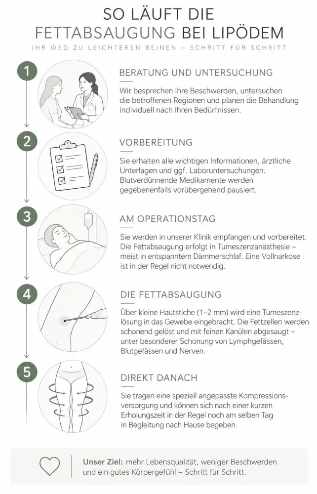 Fettabsaugung Lipödem Ablauf